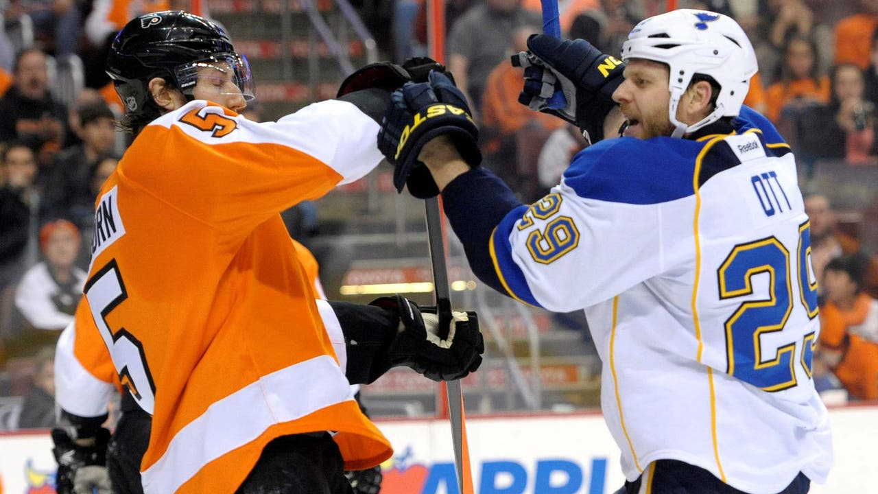 Blues score first but fall behind Flyers, lose 4-1